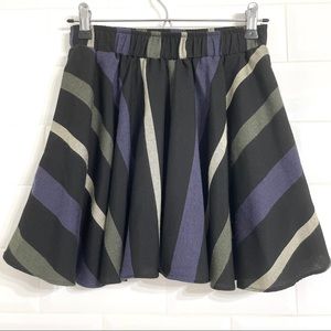 BCBGeneration Striped Skater Skirt